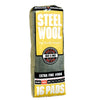 Homax® Steel Wool, Extra Fine, Grade #000 16 Pads