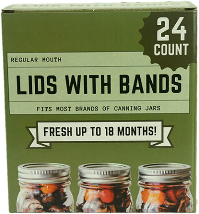 REGULAR CANNING LID/BAND SET  24/PK