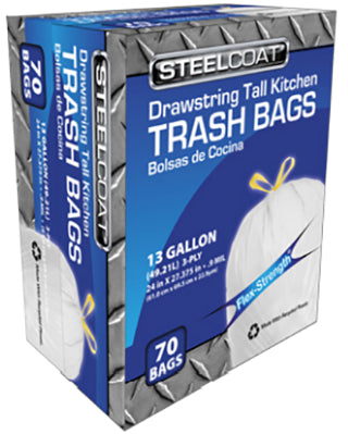 TALL KITCHEN DRAWSTRING 13GAL 70BX