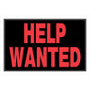 Hillman Help Wanted Sign Black and Red (8 x 12)