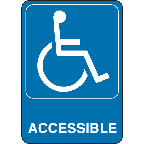 Hillman Group Adhesive Handicap Accessible Sign (5