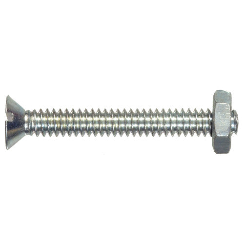 Hillman Group Flat-Head Slotted Stove Bolts With Nuts