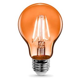 LED Light Bulb, Orange Filament, 3.6-Watt