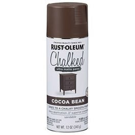 Chalked 1-Coat Spray Paint, Ultra Matte Cocoa Bean, 12-oz.