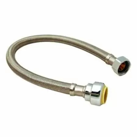 Probite 3/4” PF x 3/4” FIP, 18” Stainless Steel Braided Water Heater Hose, EPDM Seal