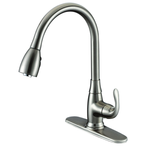 Compass Manufacturing 191-7698 Noble Single Handle Kitchen Faucet