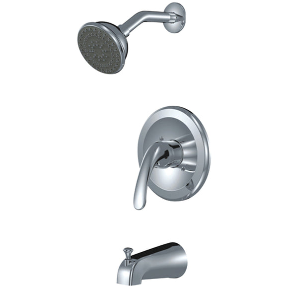 Compass Manufacturing 211-6578 Noble Single Handle Tub and Shower Faucet