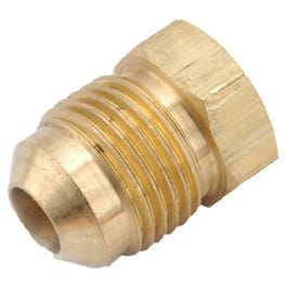 Pipe Fittings, Flare Plug, Lead-Free Brass, 5/8-In.