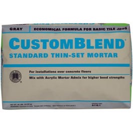 Custom Blend Thin Set Mortar, Gray, 50-Lb.