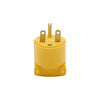 Eaton Cooper Wiring Arrow Hart Straight Blade Plug 15A, 250V Yellow