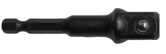 Century Drill And Tool Socket Adapter 3/8″ Square Drive 2″ Length 1/4″ Hex Shank Impact Pro