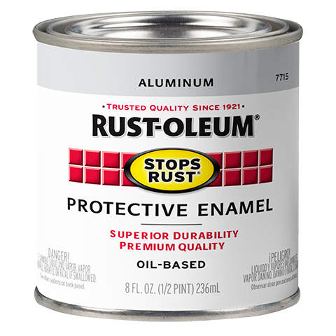 Rust-Oleum® Protective Enamel Brush-On Paint Gloss Aluminum
