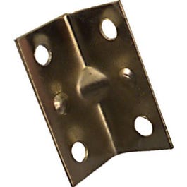 Corner Brace, Brass, 1.5 x 3/4-In.