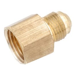 Pipe Fittings, Flare Connector, Lead-Free Brass, 1/4 Flare x 1/4-In. FPT