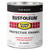 Rust-Oleum® Protective Enamel Brush-On Paint Flat Black