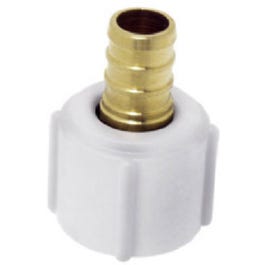 Barbed Pipe PEX Thread Adapter, Brass, 1/2-In. Barb Insert x 1/2-In. Female Pipe