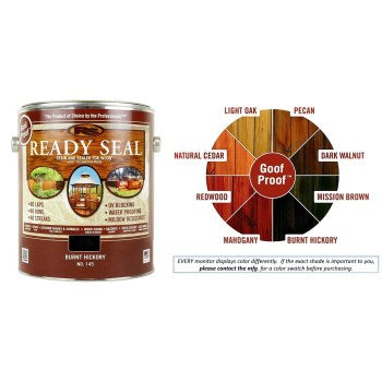 Ready Seal 145 Ready Seal Wood Stain and Sealant, Burnt Hickory ~ Gallon