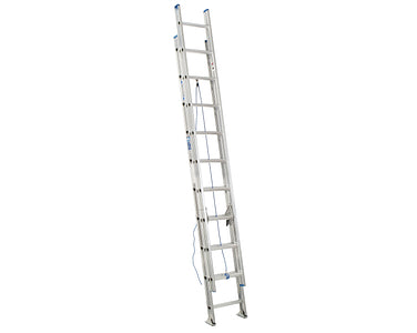 Werner 20ft Type I Aluminum D-Rung Extension Ladder D1320-2