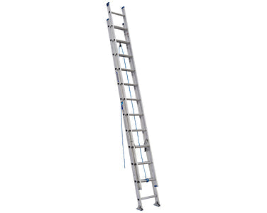 Werner 24ft Type I Aluminum D-Rung Extension Ladder D1324-2