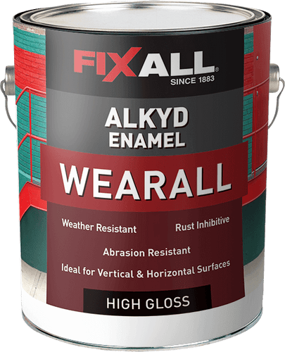 FixAll Wearall Alkyd Enamel High-Gloss Neutral Base - 1 Gallon