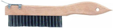 BRUSH 4X16  SHOE HDL WIRE W/ SCRAPER