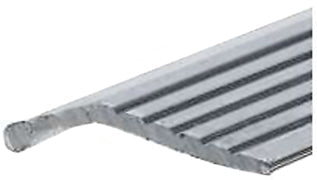 CARPET BAR 1 X 3 IN FLUTED SILVER