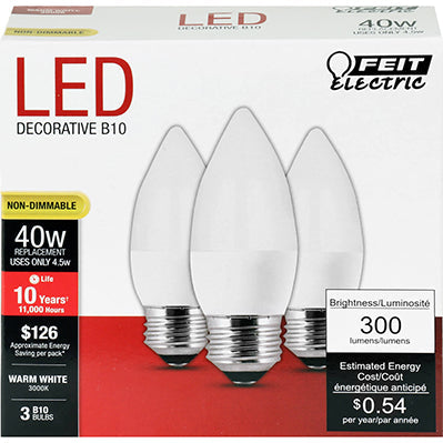 40W EQ FROST LED DECO MED 2PK