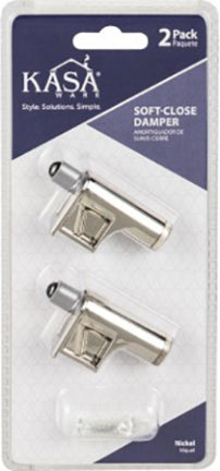 CLOSE DAMPER  NICKEL SOFT CLOSE 2PK