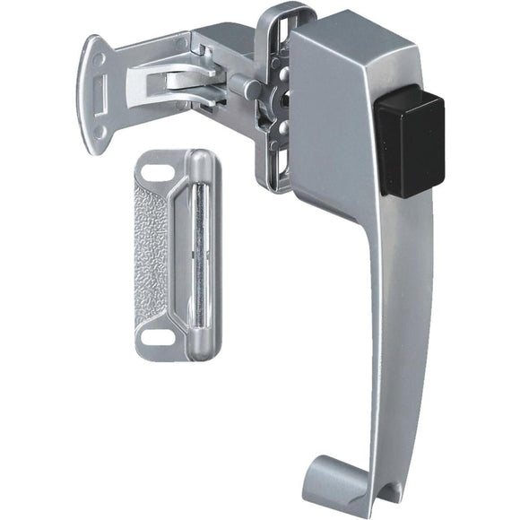 National Silver Push Button Latch