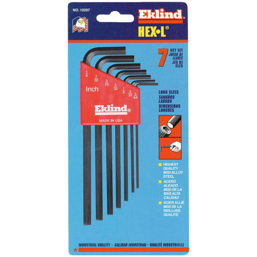 Eklind Long Arm Hex Key Set, 7-Piece