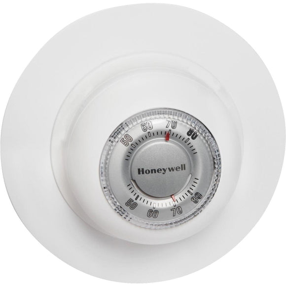 Honeywell Heat Only Off White Round Wall Thermostat