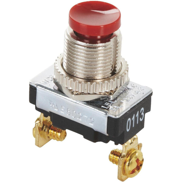 Gardner Bender Red Single Pole Push-Button Switch