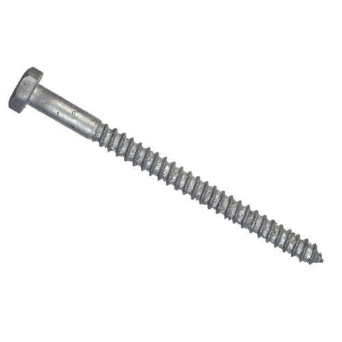 Hillman 1/4 In. x 3-1/2 In. Galvanized Hex Lag Screw (100 Ct.)