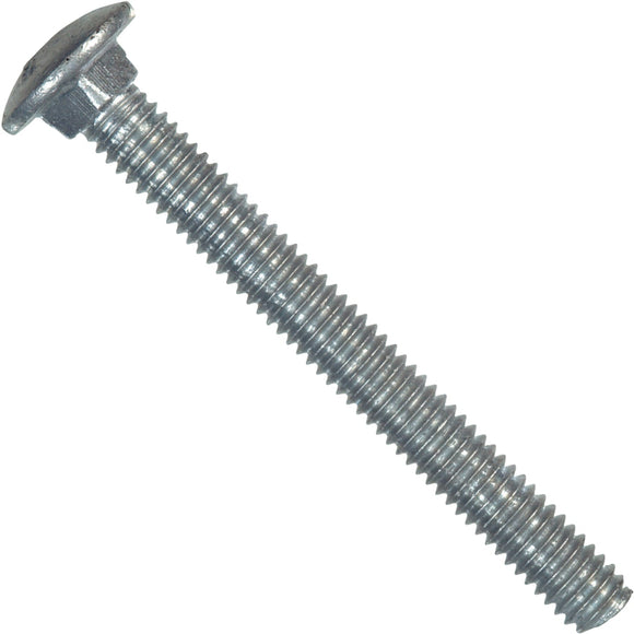 Hillman 1/4 In. x 1-1/2 In. Grade 2 Galvanized Carriage Bolt (100 Ct.)