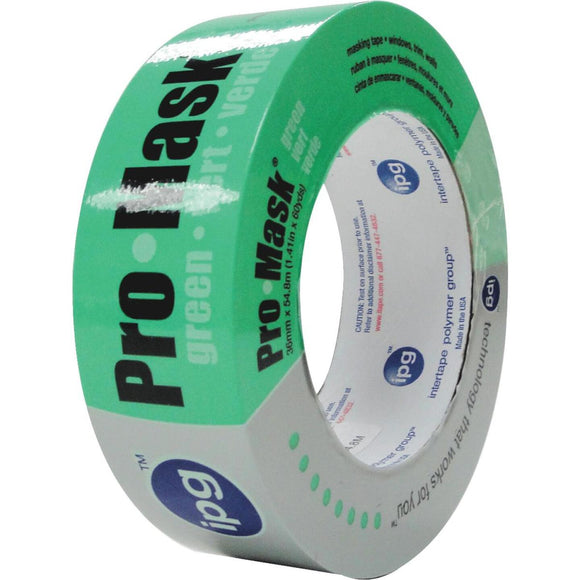 IPG ProMask Green 1.41 In. x 60 Yd. Professional Green Painter's Grade Masking Tape
