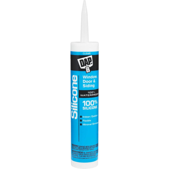 DAP 9.8 Oz. Window, Door & Siding Silicone Sealant, Clear