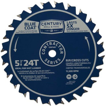 Century Drill & Tool 10253 5-3/8 24tcombo Saw Blade