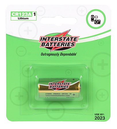 Interstate Batteries PHO0015 3V 1.55AH CR123A Lithium Battery CR123A