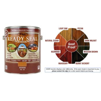 Ready Seal 120 Ready Seal Wood Stain and Sealant, Redwood ~ Gallon
