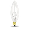 Feit Electric 40-Watt Clear Torpedo Tip Incandescent Light Bulb (2-Pack)