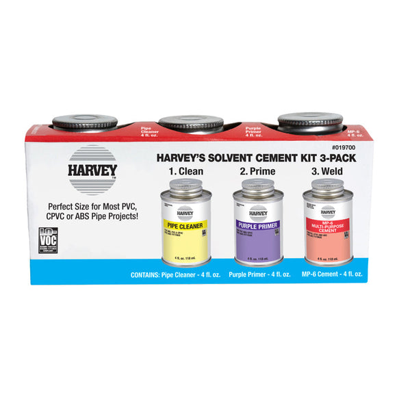Harvey™ MP-6 Multi-Purpose Solvent Kit 3 Pack