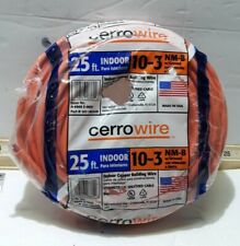 Marmon Home Improvement 25 ft. 10/3 Orange Solid CerroMax SLiPWire CU NM-B W/G Wire